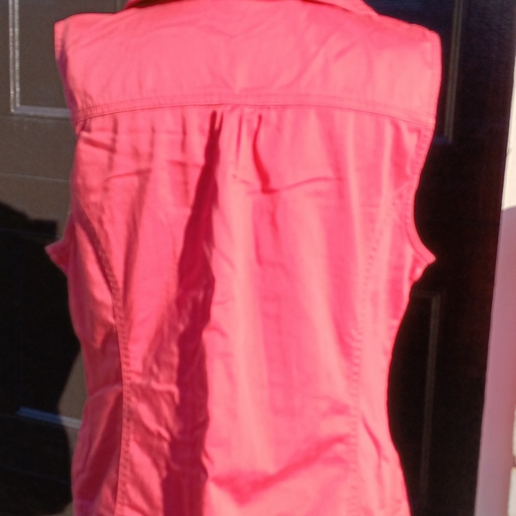 Christopher & Banks cotton zip front vest size L - Picture 8 of 10